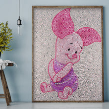 Load image into Gallery viewer, Cartoon Piggy 30x40cm(canvas) full crystal drill diamond painting

