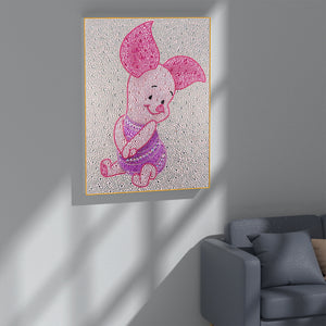 Cartoon Piggy 30x40cm(canvas) full crystal drill diamond painting