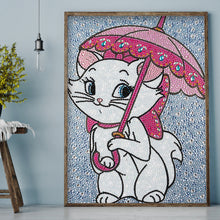 Load image into Gallery viewer, Cartoon Cat 30x40cm(canvas) full crystal drill diamond painting
