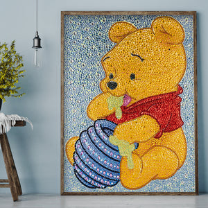 Winnie The Pooh 30x40cm(canvas) full crystal drill diamond painting