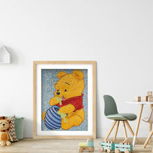 Load image into Gallery viewer, Winnie The Pooh 30x40cm(canvas) full crystal drill diamond painting

