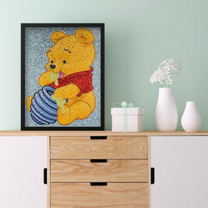 Winnie The Pooh 30x40cm(canvas) full crystal drill diamond painting