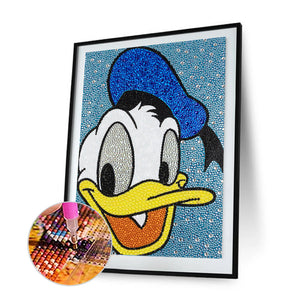 Cartoon Duck 30x40cm(canvas) full crystal drill diamond painting