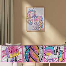 Load image into Gallery viewer, Unicorn 30x40cm(canvas) full crystal drill diamond painting
