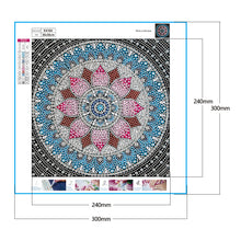 Load image into Gallery viewer, Mandala 30x30cm(canvas) full crystal drill diamond painting
