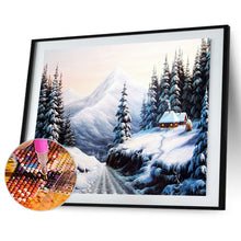 Load image into Gallery viewer, Snow Village 50x40cm(canvas) full round drill diamond painting
