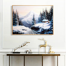 Load image into Gallery viewer, Snow Village 50x40cm(canvas) full round drill diamond painting
