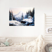 Load image into Gallery viewer, Snow Village 50x40cm(canvas) full round drill diamond painting
