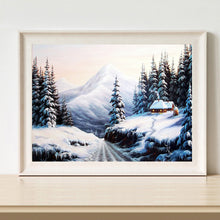 Load image into Gallery viewer, Snow Village 50x40cm(canvas) full round drill diamond painting
