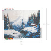 Load image into Gallery viewer, Snow Village 50x40cm(canvas) full round drill diamond painting
