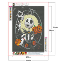 Load image into Gallery viewer, Halloween Skeleton 30x40cm(canvas) full round drill diamond painting
