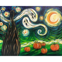 Load image into Gallery viewer, Halloween Night 40x30cm(canvas) full round drill diamond painting
