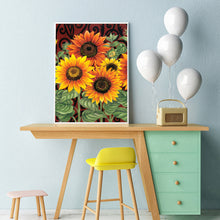 Load image into Gallery viewer, Sunflowers 30x40cm(canvas) full round drill diamond painting
