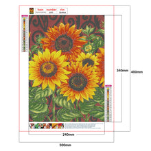 Load image into Gallery viewer, Sunflowers 30x40cm(canvas) full round drill diamond painting
