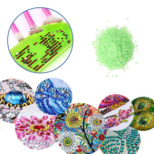 15g/Bag DIY Luminous Round Rhinestones Kit for Diamond Painting Accessories