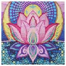 Load image into Gallery viewer, Lotus 40x40cm(canvas) full crystal drill diamond painting
