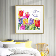 Load image into Gallery viewer, Tulip Flower 30x30cm(canvas) full round drill diamond painting
