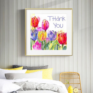 Tulip Flower 30x30cm(canvas) full round drill diamond painting