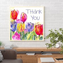 Load image into Gallery viewer, Tulip Flower 30x30cm(canvas) full round drill diamond painting
