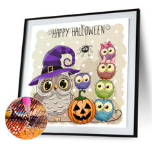 Load image into Gallery viewer, Halloween Pumpkin 30x30cm(canvas) full round drill diamond painting
