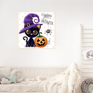 Halloween Pumpkin 30x30cm(canvas) full round drill diamond painting