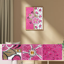 Load image into Gallery viewer, Pink Flower 30x40cm(canvas) full crystal drill diamond painting
