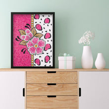 Load image into Gallery viewer, Pink Flower 30x40cm(canvas) full crystal drill diamond painting
