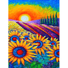 Load image into Gallery viewer, Sunrise Sunflower 30x40cm(canvas) full round drill diamond painting
