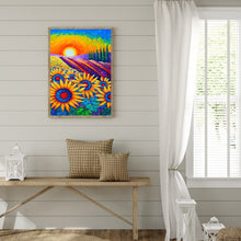 Load image into Gallery viewer, Sunrise Sunflower 30x40cm(canvas) full round drill diamond painting
