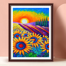 Load image into Gallery viewer, Sunrise Sunflower 30x40cm(canvas) full round drill diamond painting
