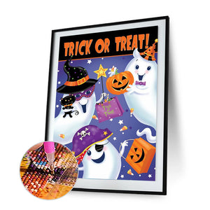 Halloween Night 30x40cm(canvas) full round drill diamond painting