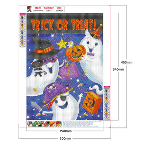 Halloween Night 30x40cm(canvas) full round drill diamond painting