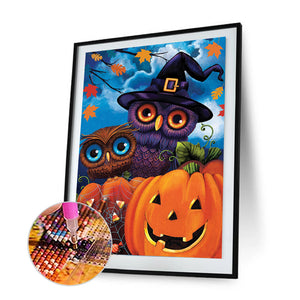 Halloween Night 30x40cm(canvas) full round drill diamond painting