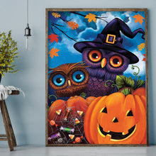 Load image into Gallery viewer, Halloween Night 30x40cm(canvas) full round drill diamond painting
