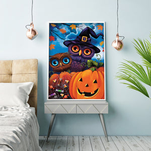 Halloween Night 30x40cm(canvas) full round drill diamond painting