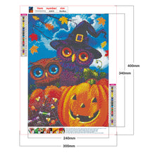 Load image into Gallery viewer, Halloween Night 30x40cm(canvas) full round drill diamond painting
