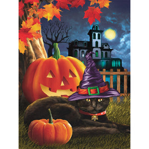 Halloween Night 30x40cm(canvas) full round drill diamond painting