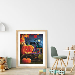 Halloween Night 30x40cm(canvas) full round drill diamond painting