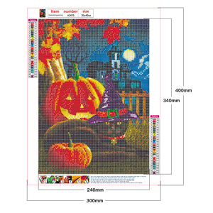 Halloween Night 30x40cm(canvas) full round drill diamond painting