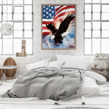 Load image into Gallery viewer, Flag Eagle 30x40cm(canvas) full round drill diamond painting
