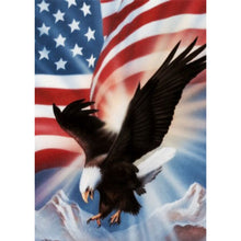 Load image into Gallery viewer, Flag Eagle 30x40cm(canvas) full round drill diamond painting
