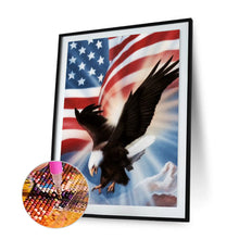 Load image into Gallery viewer, Flag Eagle 30x40cm(canvas) full round drill diamond painting
