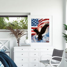 Load image into Gallery viewer, Flag Eagle 30x40cm(canvas) full round drill diamond painting
