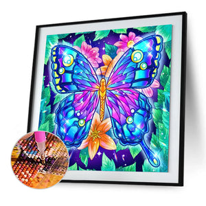 Butterfly 30x30cm(canvas) full crystal drill diamond painting