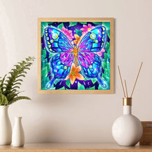 Load image into Gallery viewer, Butterfly 30x30cm(canvas) full crystal drill diamond painting
