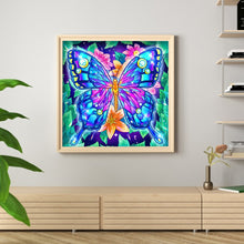 Load image into Gallery viewer, Butterfly 30x30cm(canvas) full crystal drill diamond painting
