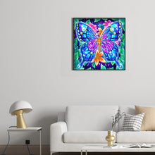 Load image into Gallery viewer, Butterfly 30x30cm(canvas) full crystal drill diamond painting
