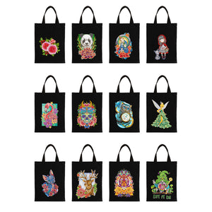 5D DIY Diamond Painting Handbag Mosaic Rhinestone Embroidery Shopping Bag