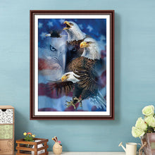 Load image into Gallery viewer, Eagle Ornaments 30x40cm(canvas) full round drill diamond painting
