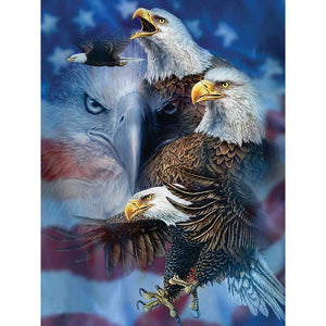 Eagle Ornaments 30x40cm(canvas) full round drill diamond painting